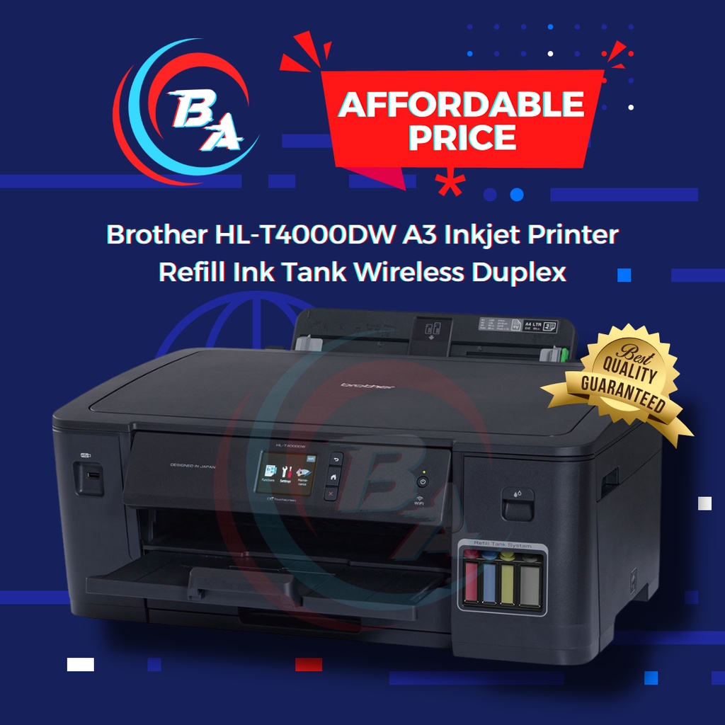 Jual Brother HL-T4000DW A3 Inkjet Printer Refill Ink Tank Wireless ...