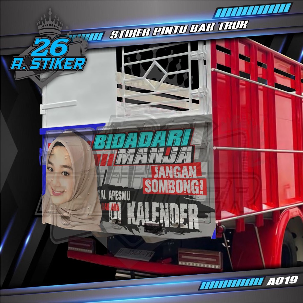 Jual Stiker Decal Pintu Bak Belakang BIDADARI MANJA Custom All Truck ...