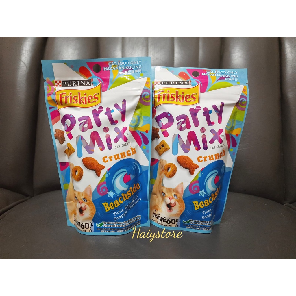 Jual HS // Friskies Party Mix Crunch 60gr // Friskies Cat Snack 60gr ...