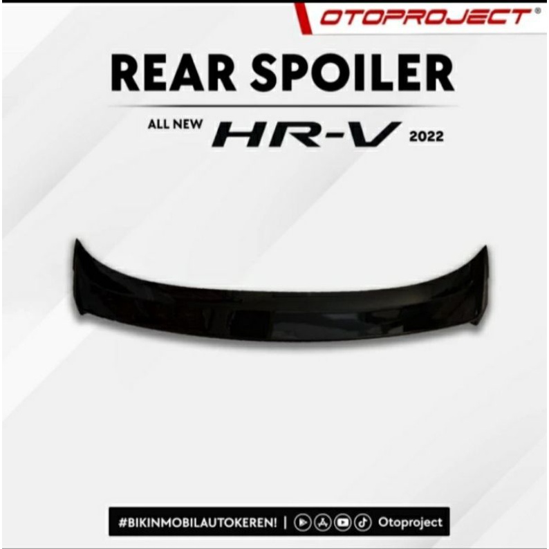 Jual REAR SPOILER ALL NEW HRV 2022 DESIGN GLOSSY BLACK | Shopee Indonesia