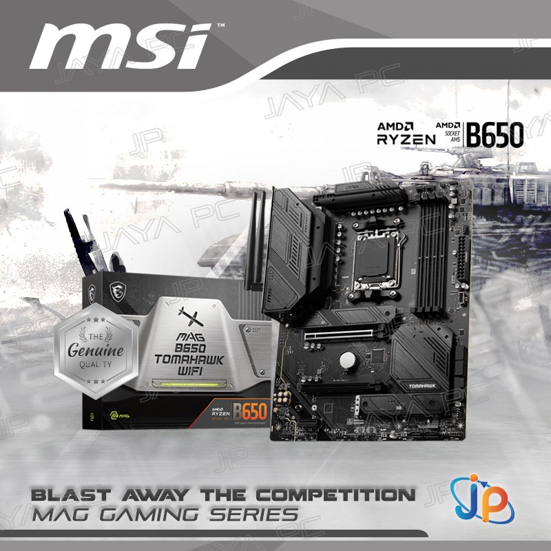 Jual Motherboard Msi Mag B650 Tomahawk Wifi Am5 Amd B650 Ddr5 Usb32 Sata3 Shopee Indonesia 5325