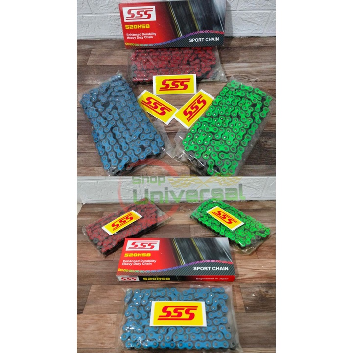 Jual Rantai SSS 520 HSB Ninja 250 R25 MT25 color series | Shopee Indonesia