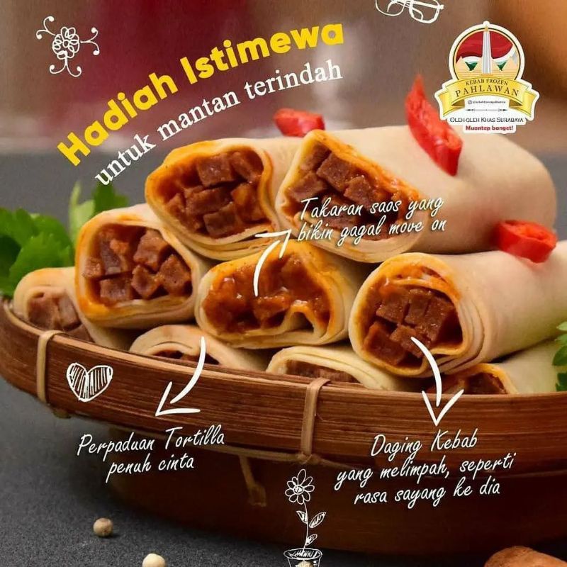 Jual KEBAB PAHLAWAN Mini Daging Sapi Original 10 PCS / 525 GR - FROZEN ...