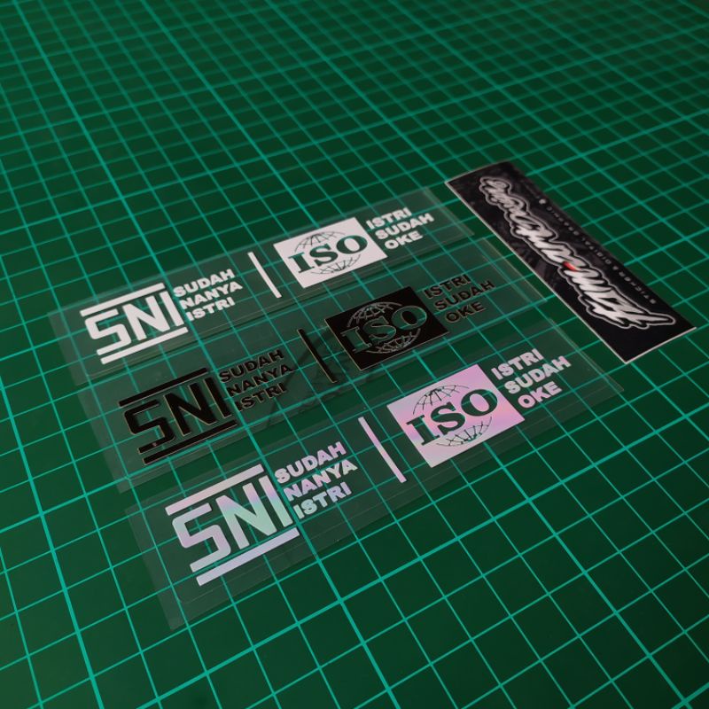 Jual Sticker SNI Sudah Nanya Istri | ISO Istri Sudah Oke (Print UV Gel ...