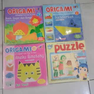 ( PROMO BUKU MURAH ORIGINAL ) BUKU AKTIVITAS ANAK PAUD - TK / ANEKA BINATANG / KENDARAAN / BUAH SAYUR DAN BUNGA / ORIGAMI