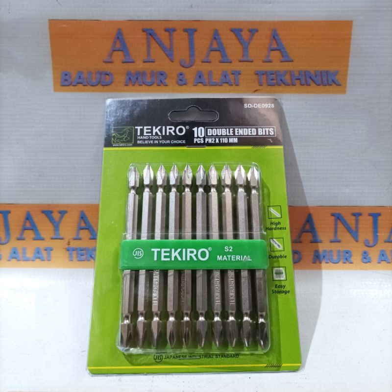 Jual Tekiro Mata Obeng Angin Ph X Mm Double Ended Bits Jual Pcs Shopee Indonesia