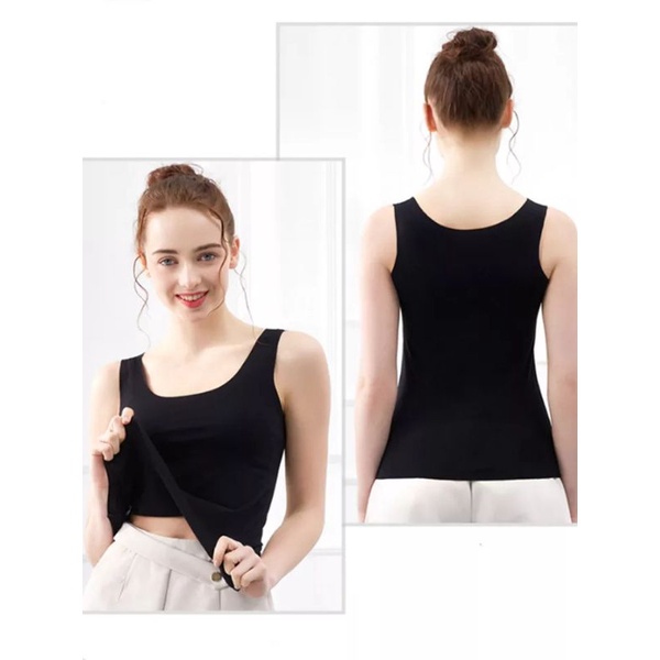 Jual TANGTOP WANITA KATUN PREMIUM / SINGLET / TANKTOP TALI LEBAR ...