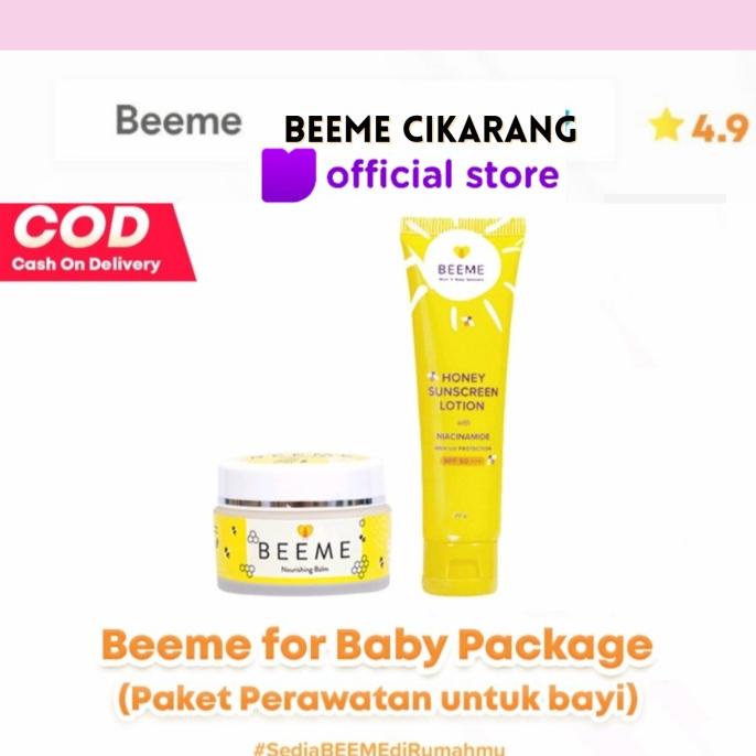 Jual Paket Beeme Nourishing Balm + Beeme Sunscreen Spf 50++ [Free Gift ...