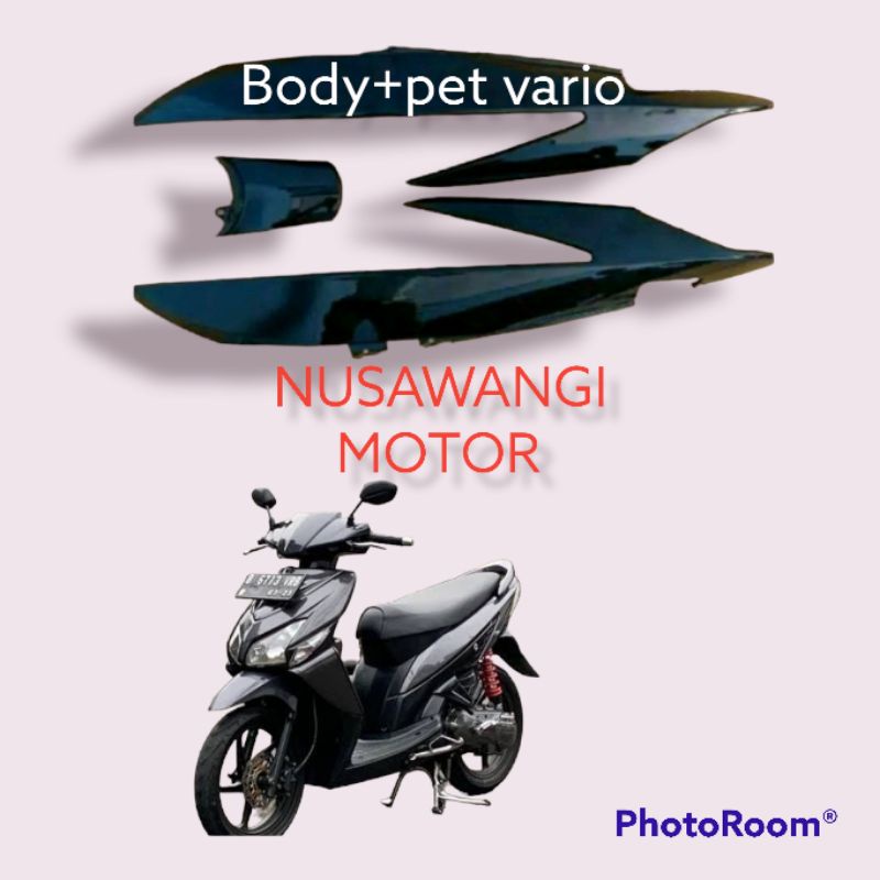 Jual Cover body samping belakang vario cw 110 karbu. lama + tutup body