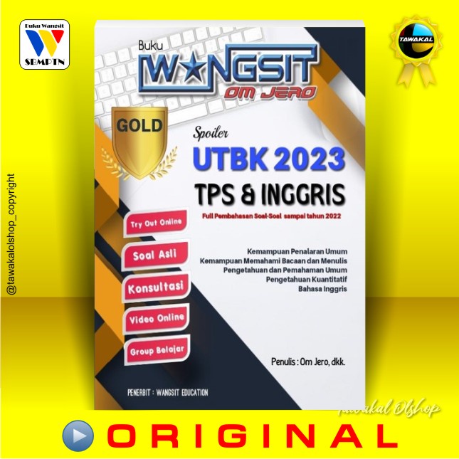 Jual Buku Wangsit UTBK SNBT TPS Gold 2023 / Tes Potensi Skolastik ...