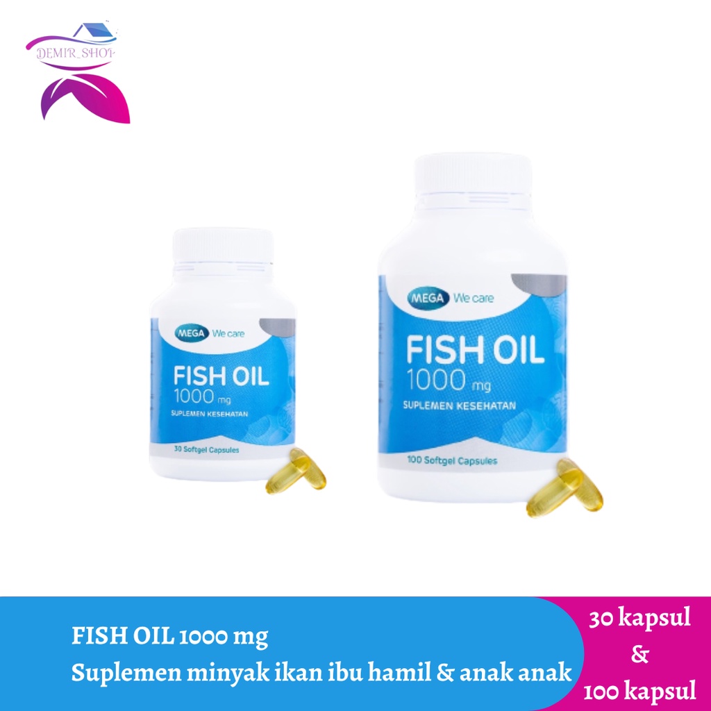 Jual Fish Oil 1000 mg Mega We Care 30 Kapsul & 100 Kapsul Shopee