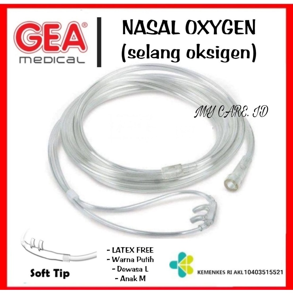 Jual LynCare NASAL OXYGEN Cannula Adult Child Infat GEA/Selang Oksigen ...