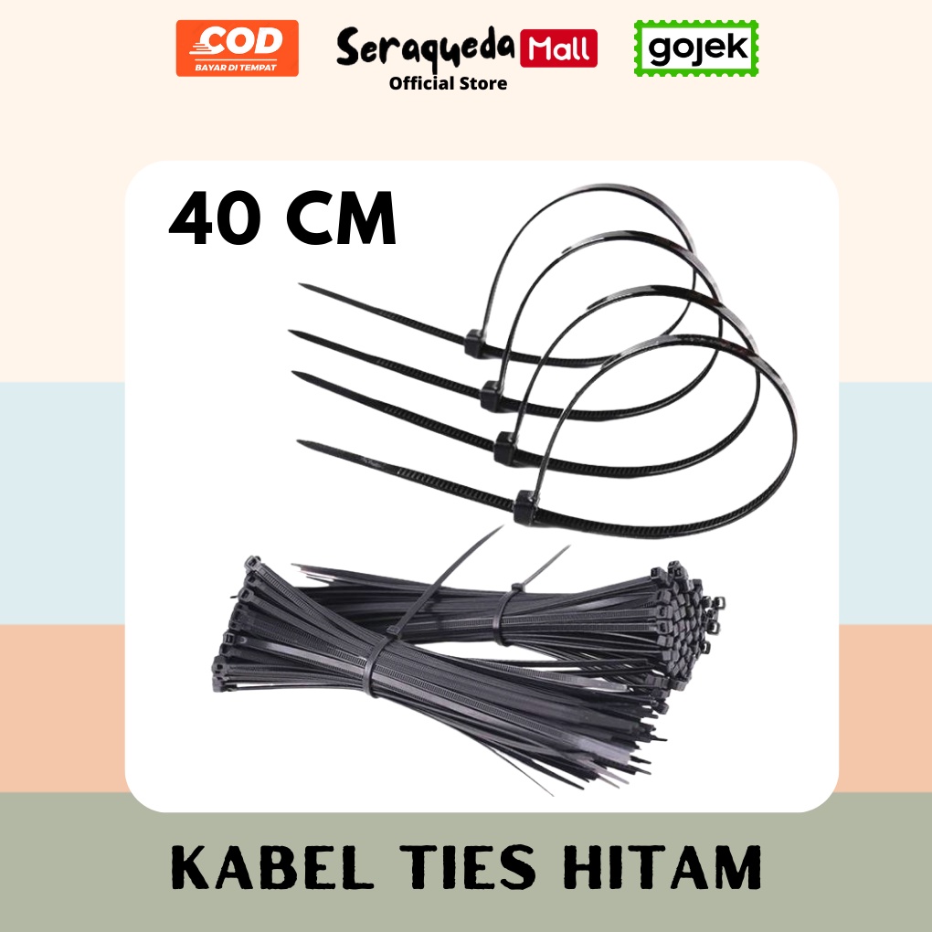 Jual Kabel Ties Isi Tebal Hitam Putih Mm X Cm Kabel Tis