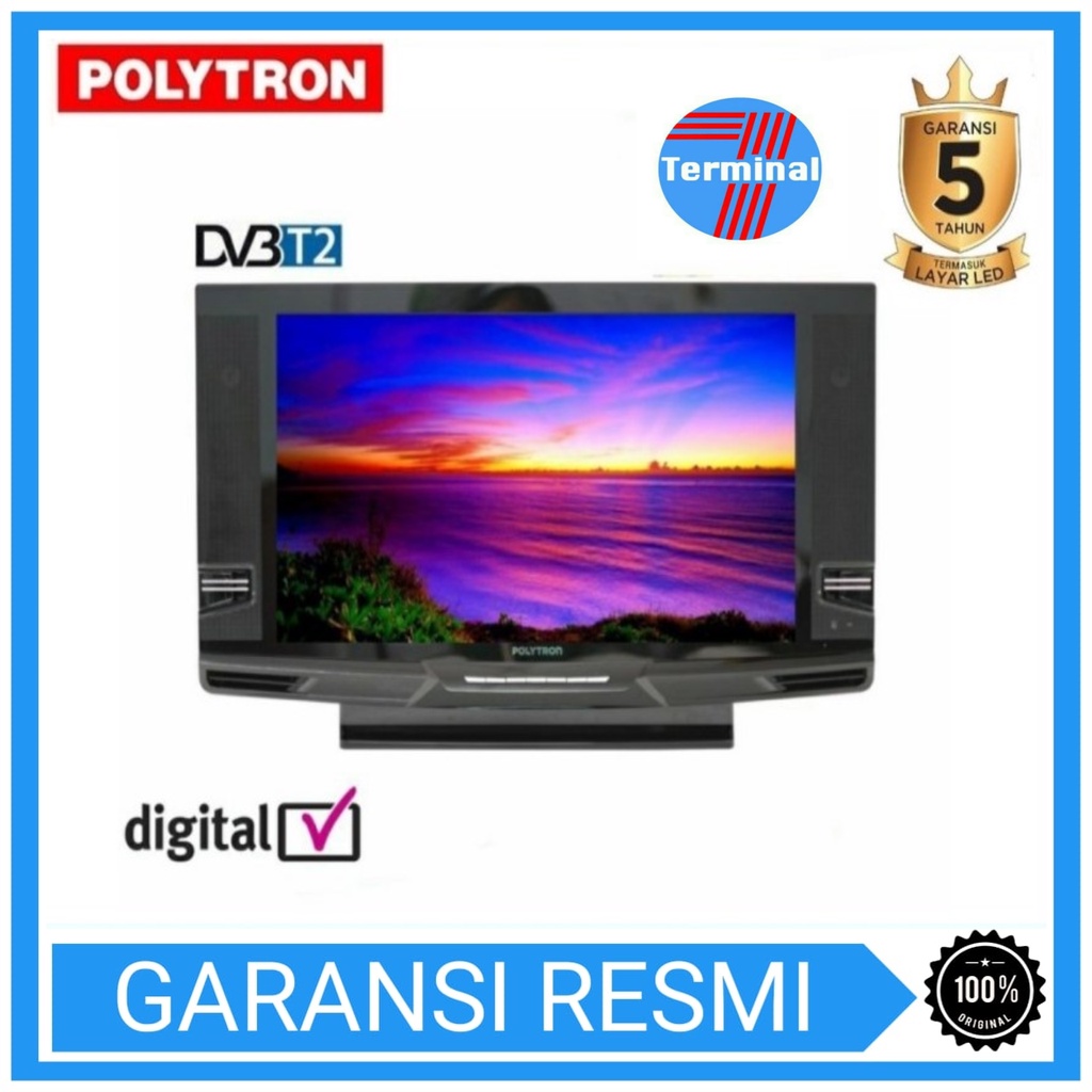 Jual Polytron Digital Tv Inch Pld V Semi Tabung Dvb T Hd Ready Shopee Indonesia