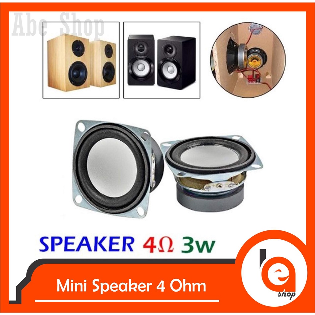 Jual Mini Speaker 52 mm 2 inch 4 ohm 3 Watt All Range | Shopee Indonesia