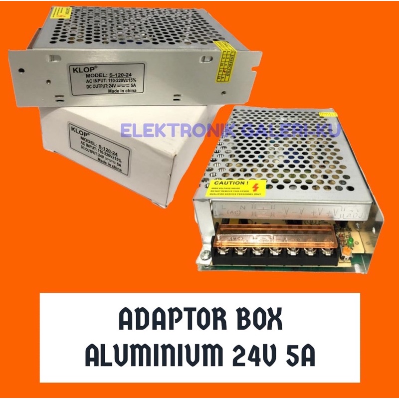 Jual ADAPTOR BOX ALUMINIUM 24V 5A | Shopee Indonesia