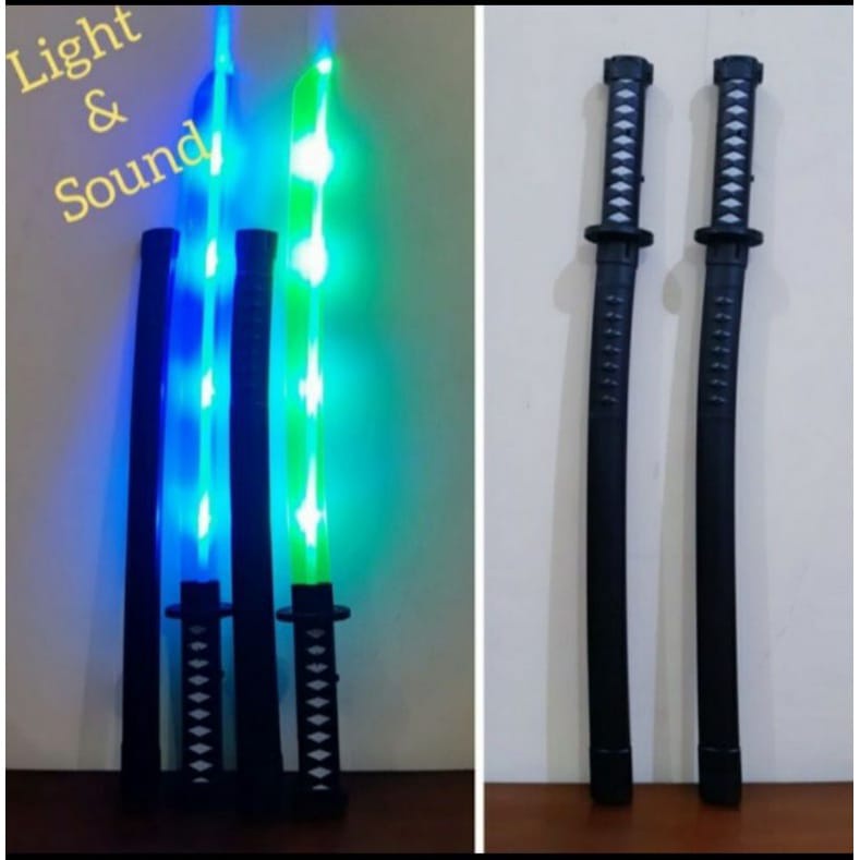 Jual Mainan Anak Pedang Ninja LED dan Suara Mirip Asli Menggunakan ...