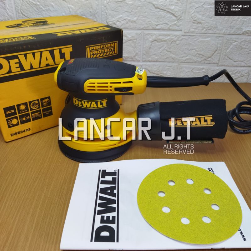 Jual MESIN AMPLAS BULAT 5 INCHI DEWALT DWE6423 ORBITAL SANDER VARIABLE