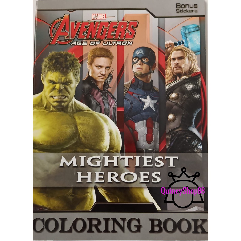Jual Buku Mewarnai/ Coloring Book Marvel Avengers " Mightiest Heroes