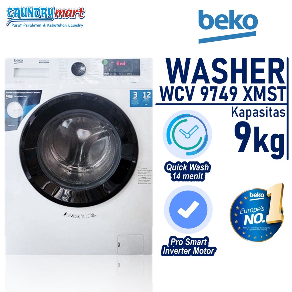 Jual BEKO WASHER / MESIN CUCI / MESIN CUCI LAUNDRY KAPASITAS 9 KG ...