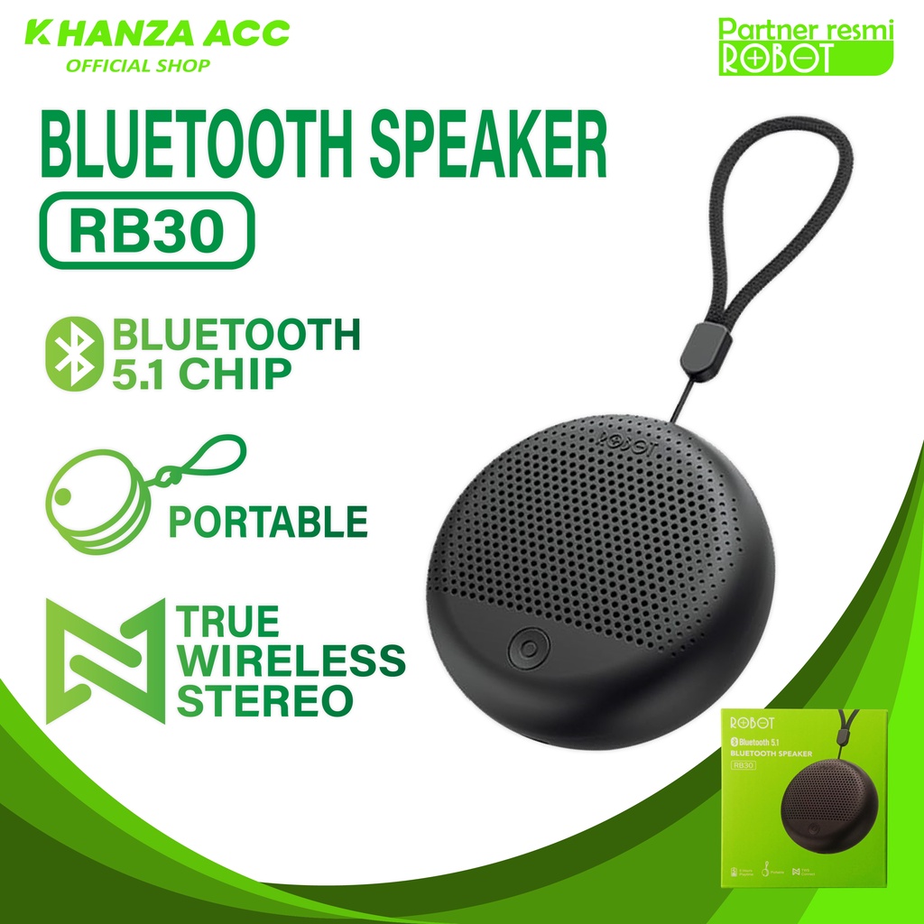 Jual KHANZAACC ROBOT RB30 Speaker Bluetooth Portable TWS Chip 5.1 ...