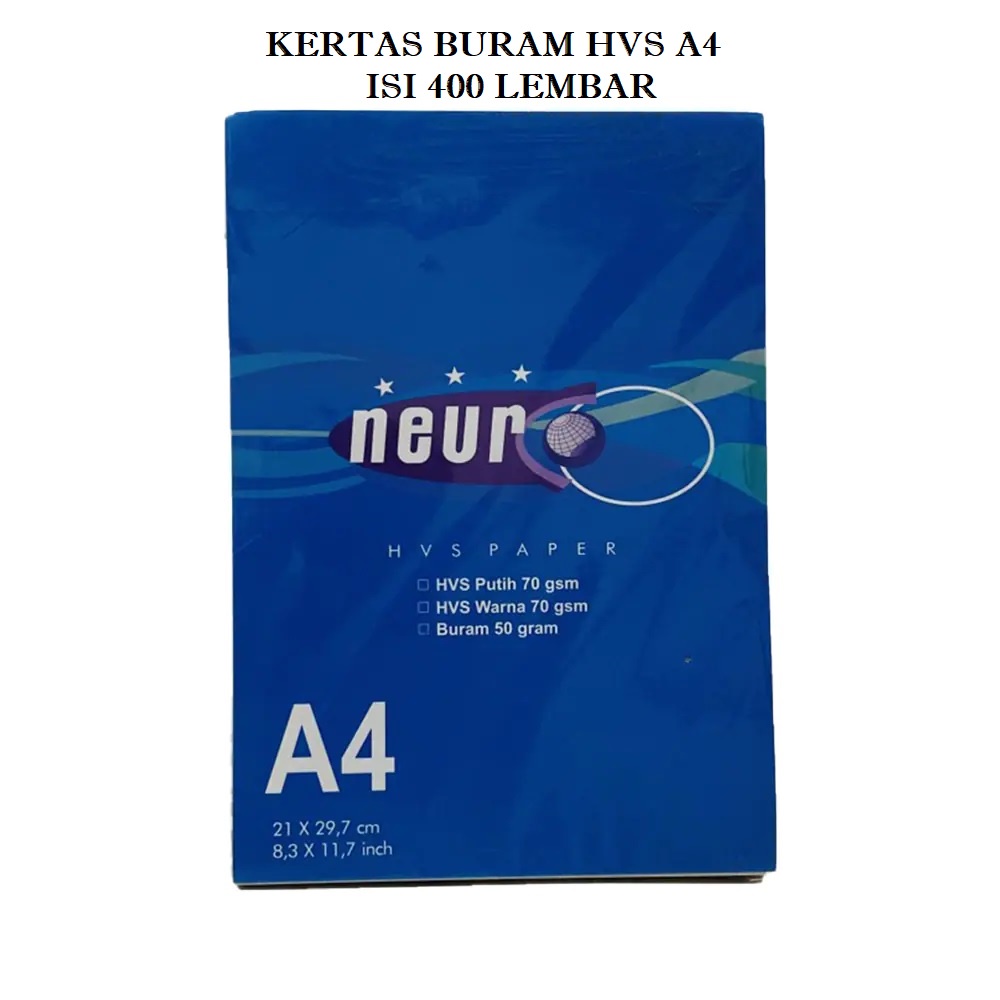 Jual 1 Pack isi 100 Lembar Kertas Fotocopy A4 HVS Papaer Kertas Burem