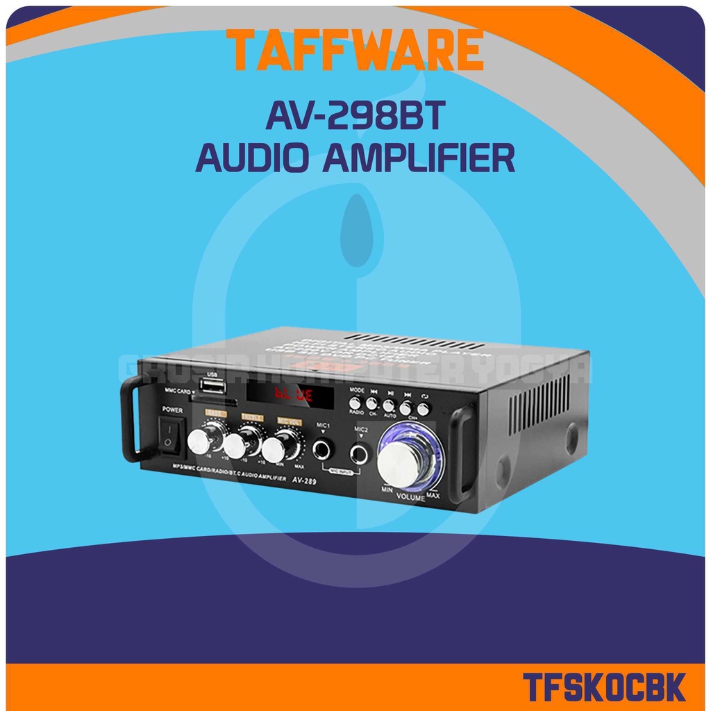 Jual Taffware AV-298BT 600W Bluetooth EQ Audio Amplifier Home Theater ...