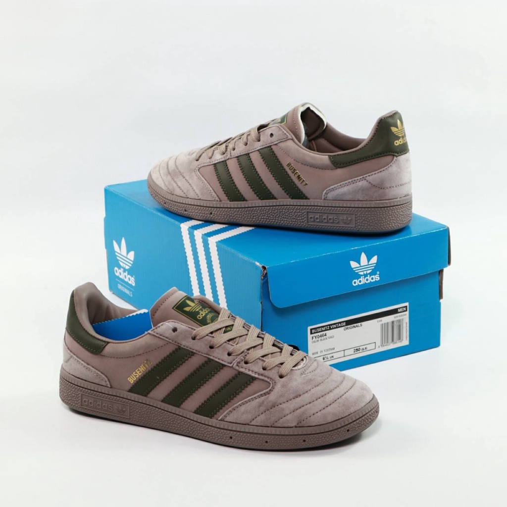 ADIDAS BUSENITZ VINTAGE RAW KHAKI GREEN SUEDE LEATHER BNIB ORIGINAL VIETNAM GRATIS KAOS KAKI SEPATU ADIDAS