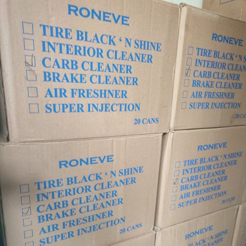 Jual Karbu Cleaner besar roneve Harga 1 dus isi 20 kaleng | Shopee ...