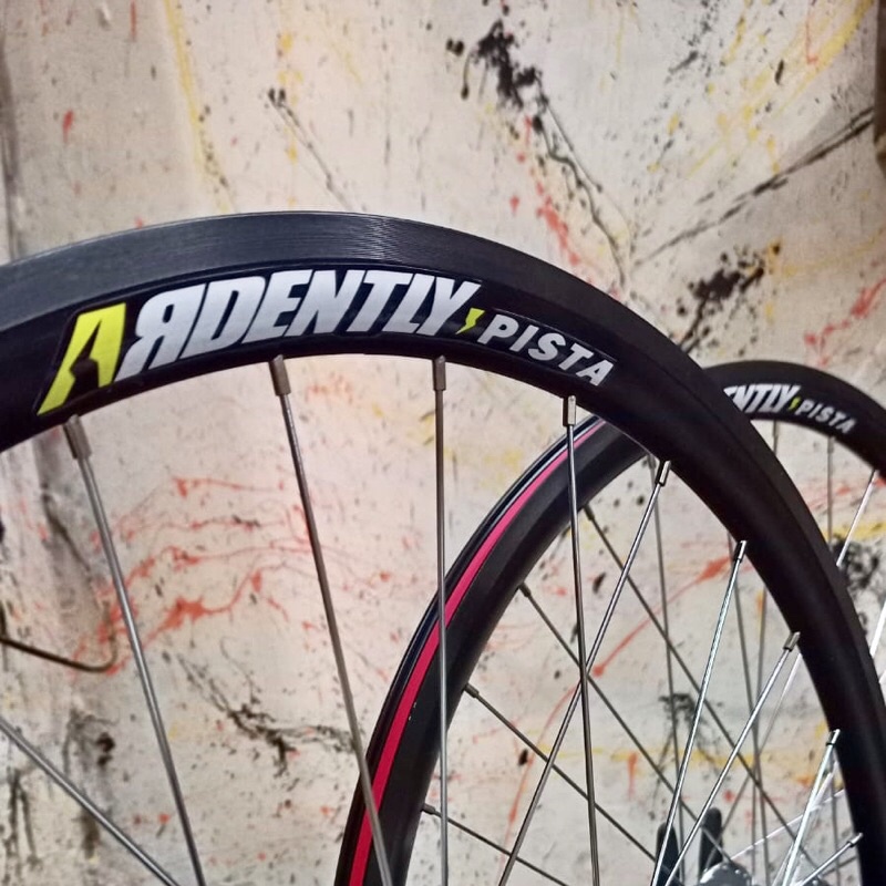 Jual Ardently Pista Wheelset Wheel Set Velg Rim Rims Alloy 32/32H 32H ...