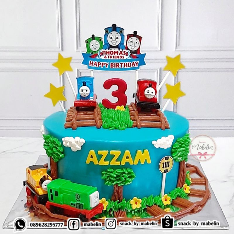 Jual Tart Ultah Karakter Thomas / kue ulang tahun anak | Shopee Indonesia