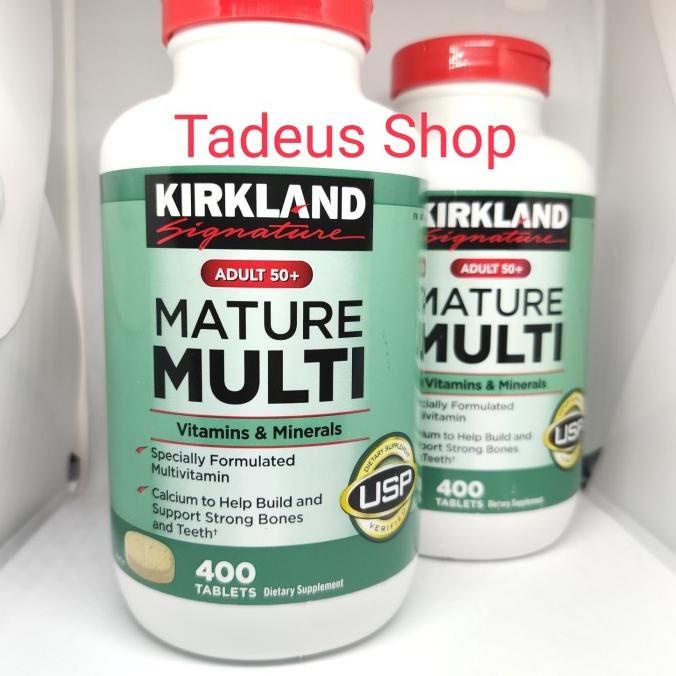 Jual [Promo] Kirkland Mature Multivitamin Isi 400 Tablet For Adult 50