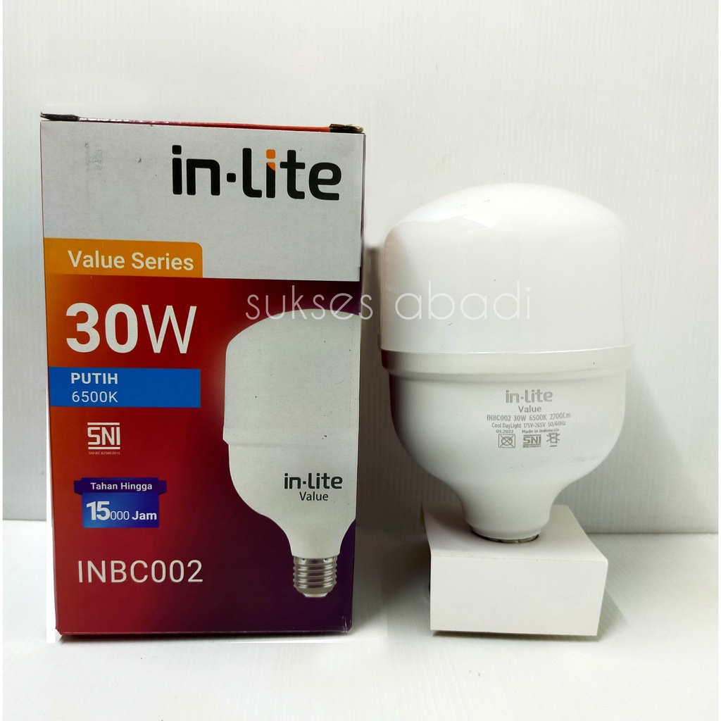 Jual LAMPU LED BULB INLITE 30W **BER-GARANSI** KAPSUL CAPSULE | Shopee ...