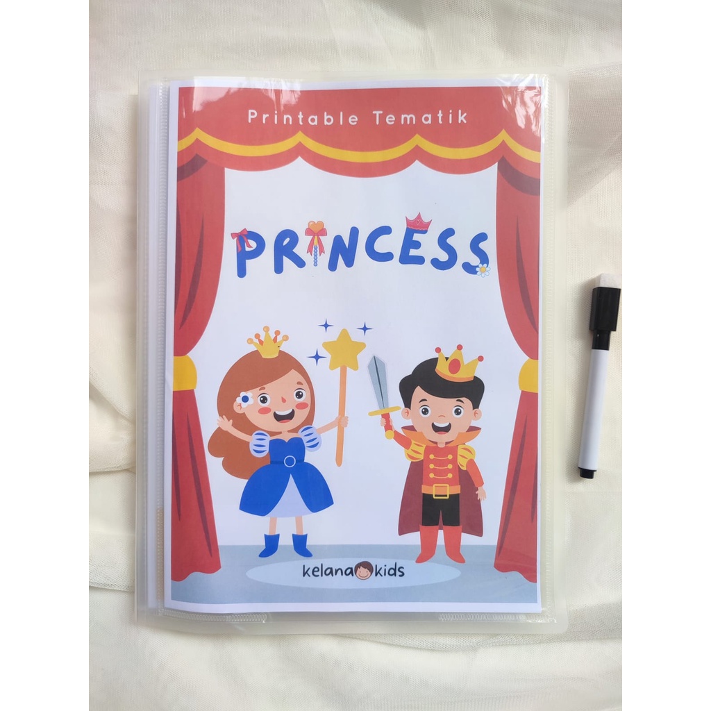 Jual Worksheet Tematik Princess - 25 Lembar Kerja Anak Tema Princess ...