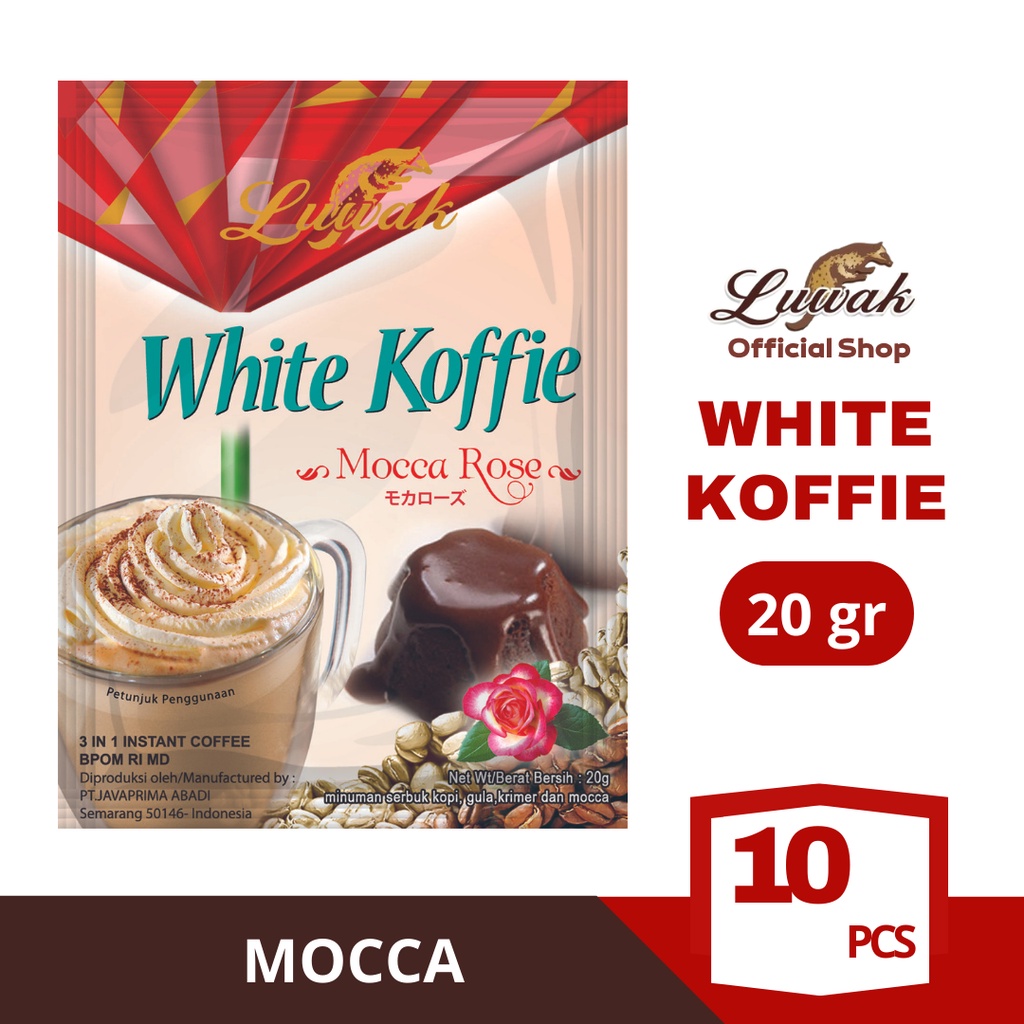 Jual Kopi Luwak White Koffie Mocca Rose Renceng 20gr | Shopee Indonesia