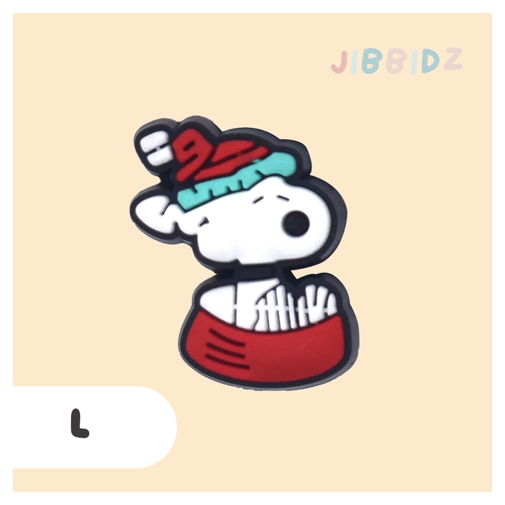 Jual JIBBITZ CROCS SNOOPY / Pin Hiasan Sandal Crocs / Aksesoris Crocs