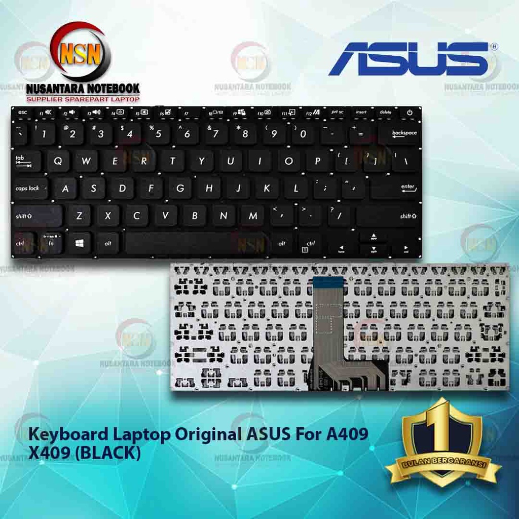 Jual Keyboard Laptop Original ASUS For A409 X409 Series (BLACK ...