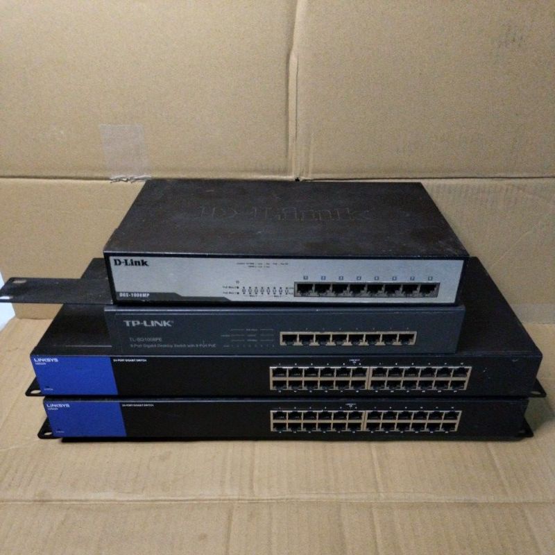Jual Switch hub 24port gigabyte second normal bergaransi Shopee Indonesia