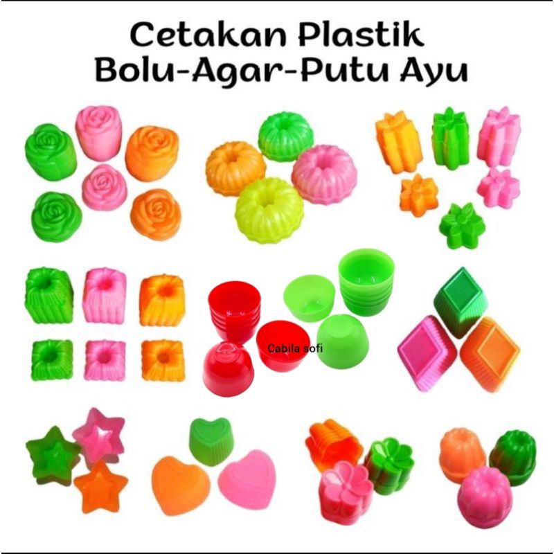 Jual Cetakan Agar / Jelly / Puding / Coklat / Putu ayu / Talam / Bugis ...