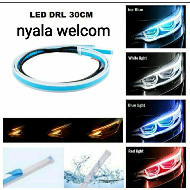 Jual Lampu Led Drl Alis Cm Mode Flexiblel Motor Mobil Sein Running