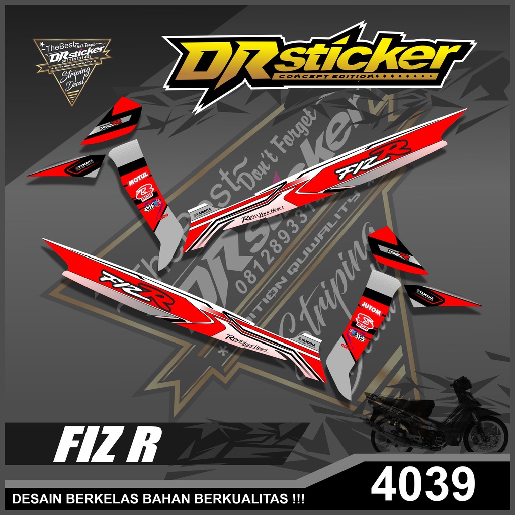 Jual Striping Fiz R Semifull Striping Stiker Variasi Lis Yamaha