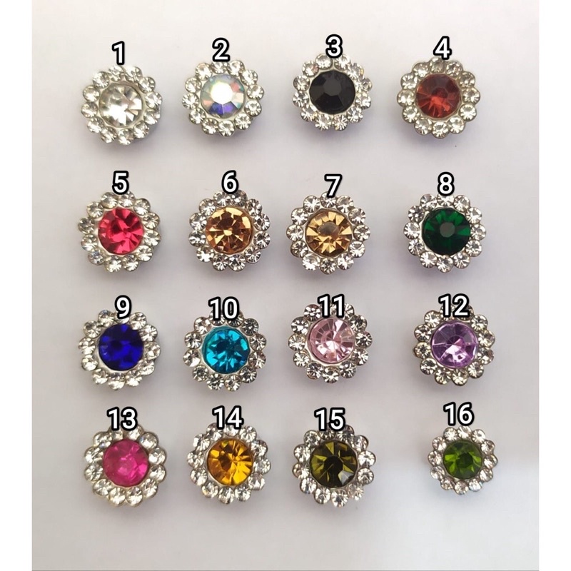 Jual Diamond Cangkang bunga uk 8mm | Shopee Indonesia