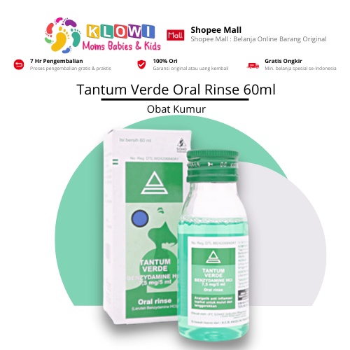 Jual Tantum Verde Oral Rinse 60ml / Obat Kumur / Pereda Nyeri Sariawan ...