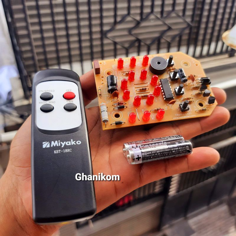 Jual Remot Kipas Angin Miyako Kst 18 rc - Pcb Mipas angin Miyako Kst 18