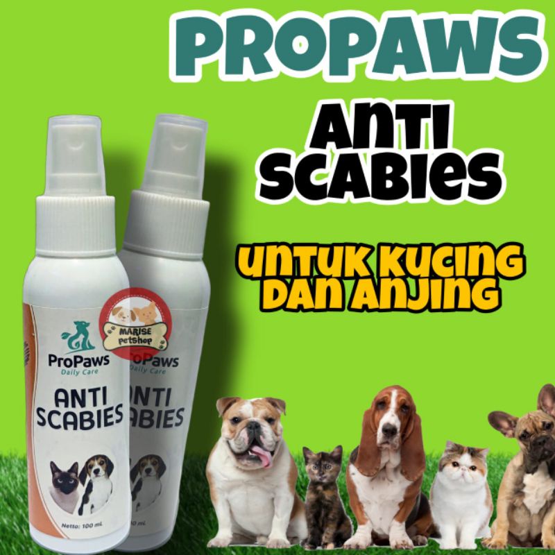Jual Obat scabies spray kucing dan anjing propaws ampuh dan aman 100ml