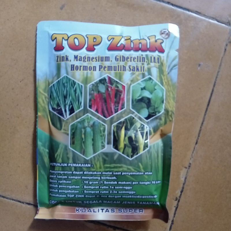Jual Top Zink | Pupuk Tanaman | Pupuk Cabai | Pupuk Padi | Pupuk Timun ...