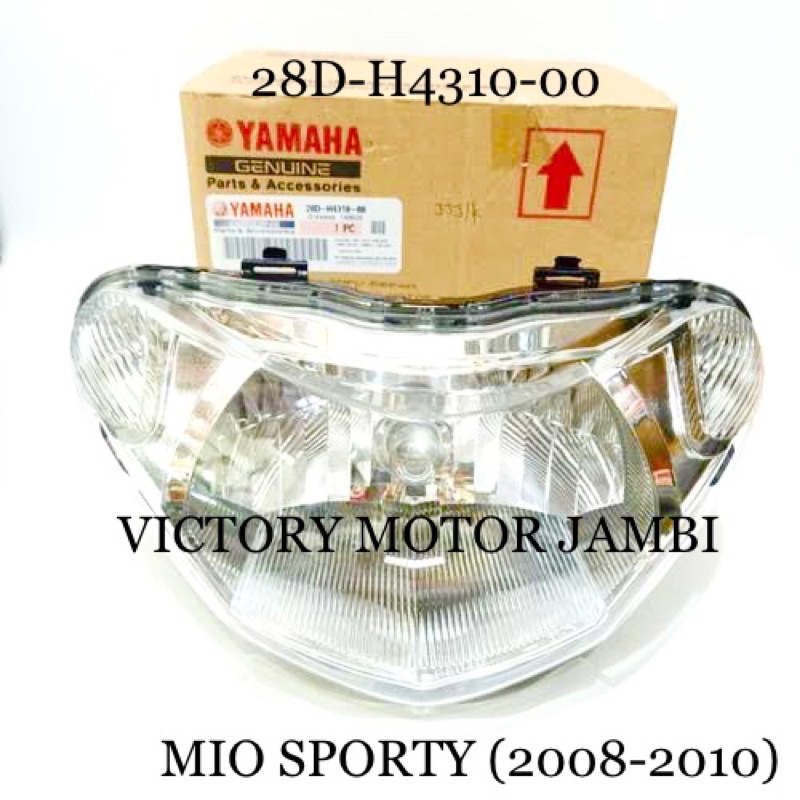 Jual LAMPU DEPAN HEADLIGHT ASSY MIO SPORTY 20082010 28DH431000