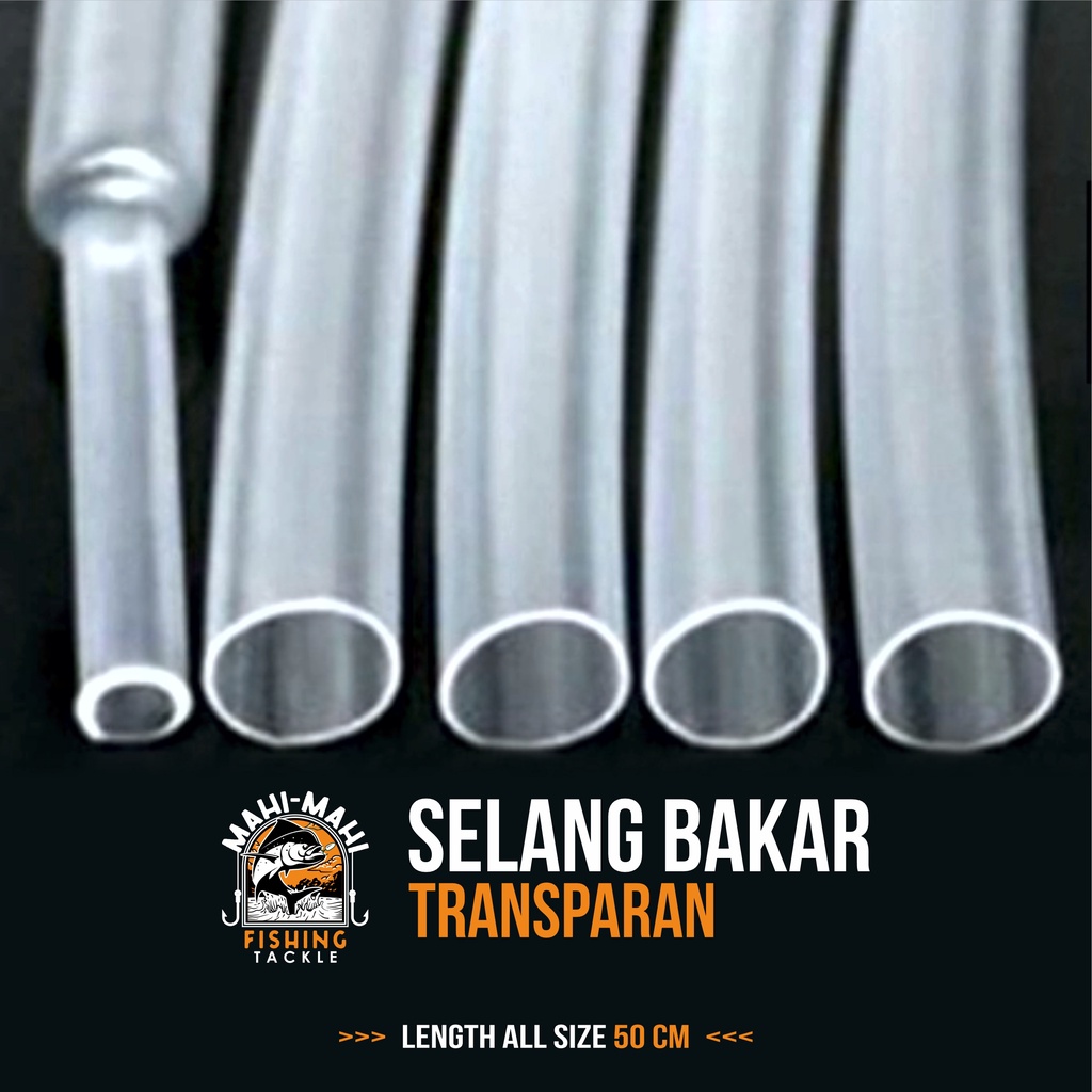 Jual Selang Bakar Transparan 3mm 4mm 5mm 6mm 8mm Isolasi Heatshrink ...