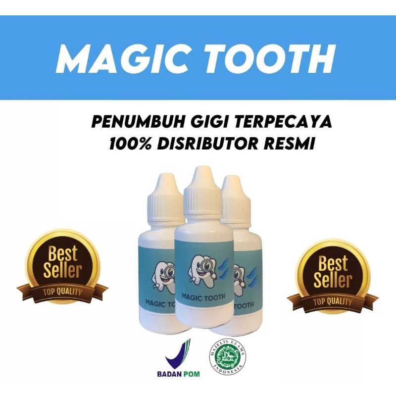Jual MAGIC TOOTH Penumbuh Gigi Bolong Gigi Berlubang Gigi Patah
