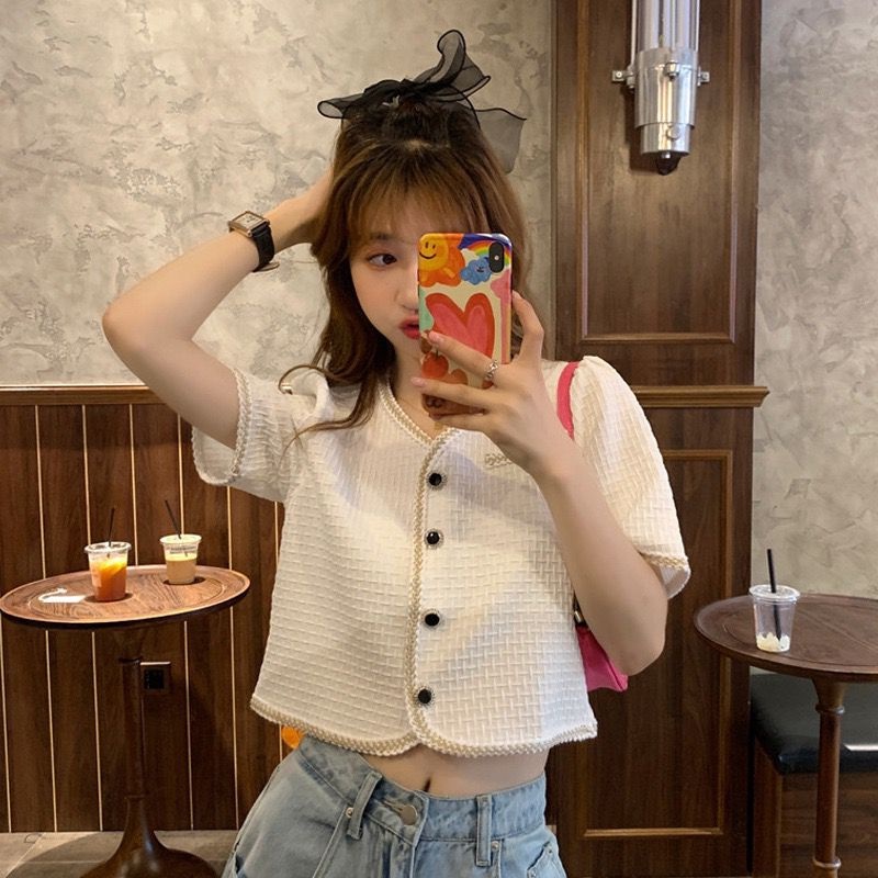 Jual BAJU LENGAN PENDEK RAJUT HALUS WANITA | Shopee Indonesia